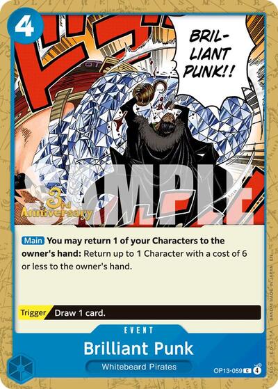 Brilliant Punk - OP13-059 - Common - Carrying On His Will: 3rd Anniversary Tournament Cards