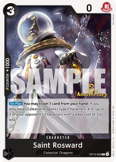 Saint Rosward - OP13-095 - Common - Carrying On His Will: 3rd Anniversary Tournament Cards
