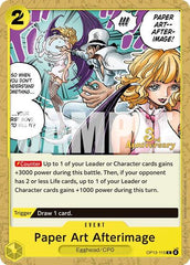 Paper Art Afterimage - OP13-115 - Common - Carrying On His Will: 3rd Anniversary Tournament Cards