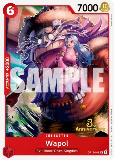 Wapol - OP13-018 - Uncommon - Carrying On His Will: 3rd Anniversary Tournament Cards