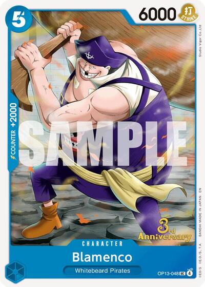 Blamenco - OP13-048 - Uncommon - Carrying On His Will: 3rd Anniversary Tournament Cards