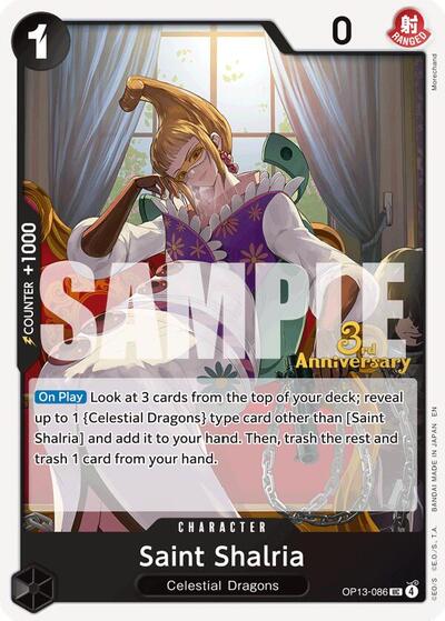 Saint Shalria - OP13-086 - Uncommon - Carrying On His Will: 3rd Anniversary Tournament Cards