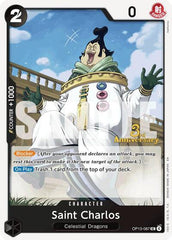 Saint Charlos - OP13-087 - Uncommon - Carrying On His Will: 3rd Anniversary Tournament Cards
