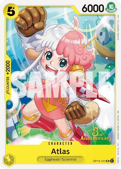 Atlas - OP13-101 - Uncommon - Carrying On His Will: 3rd Anniversary Tournament Cards