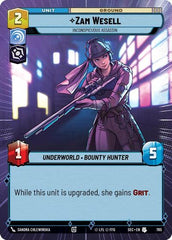Zam Wesell - Inconspicuous Assassin - 785 - Uncommon (Hyperspace Foil) - Secrets of Power