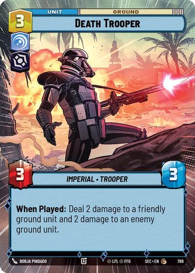 Death Trooper - 786 - Common (Hyperspace Foil) - Secrets of Power