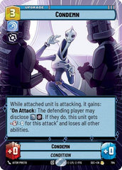 Condemn - 794 - Rare (Hyperspace Foil) - Secrets of Power
