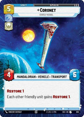 Coronet - Stately Vessel - 803 - Uncommon (Hyperspace Foil) - Secrets of Power