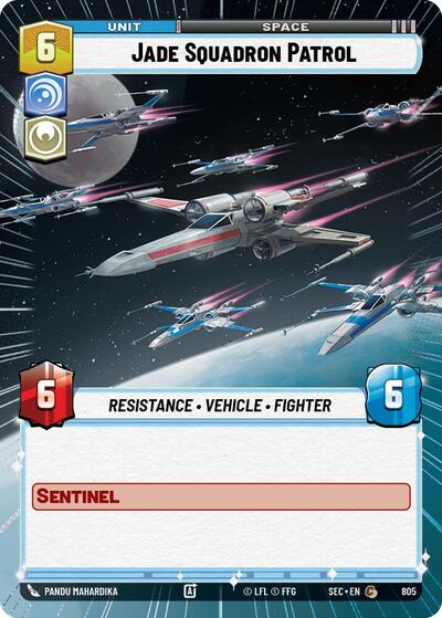 Jade Squadron Patrol - 805 - Common (Hyperspace Foil) - Secrets of Power