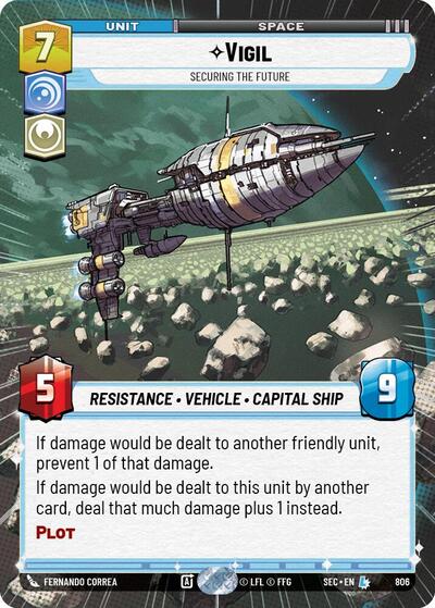 Vigil - Securing the Future - 806 - Legendary (Hyperspace Foil) - Secrets of Power