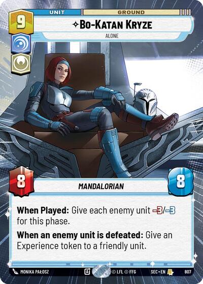 Bo-Katan Kryze - Alone - 807 - Rare (Hyperspace Foil) - Secrets of Power