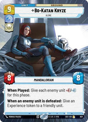 Bo-Katan Kryze - Alone - 807 - Rare (Hyperspace Foil) - Secrets of Power