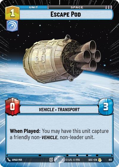 Escape Pod - 812 - Rare (Hyperspace Foil) - Secrets of Power