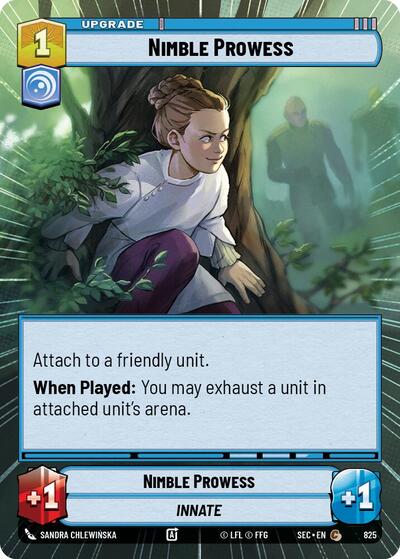Nimble Prowess - 825 - Common (Hyperspace Foil) - Secrets of Power