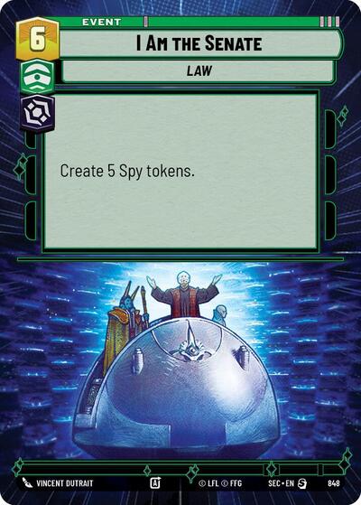I Am the Senate - 848 - Special (Hyperspace Foil) - Secrets of Power
