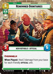 Renowned Dignitaries - 858 - Uncommon (Hyperspace Foil) - Secrets of Power