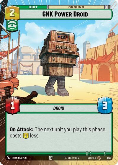 GNK Power Droid - 866 - Common (Hyperspace Foil) - Secrets of Power