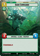 Daro Commando - 869 - Common (Hyperspace Foil) - Secrets of Power