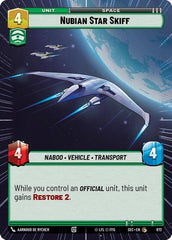 Nubian Star Skiff - 872 - Common (Hyperspace Foil) - Secrets of Power