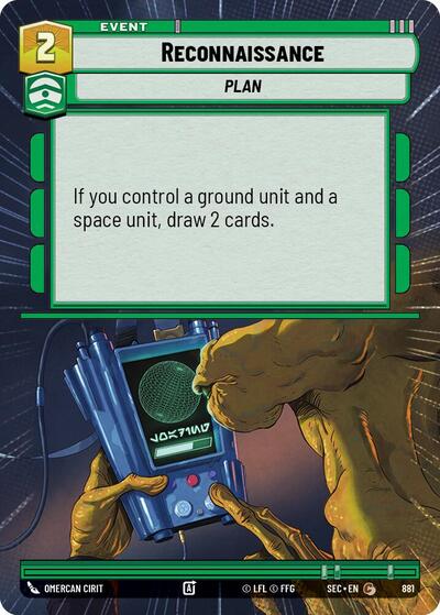 Reconnaissance - 881 - Common (Hyperspace Foil) - Secrets of Power