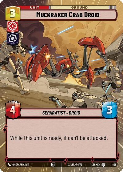Muckraker Crab Droid - 891 - Uncommon (Hyperspace Foil) - Secrets of Power