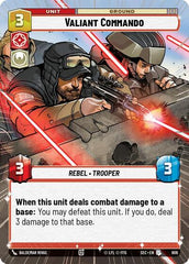 Valiant Commando - 906 - Uncommon (Hyperspace Foil) - Secrets of Power