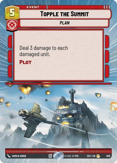 Topple the Summit - 939 - Rare (Hyperspace Foil) - Secrets of Power