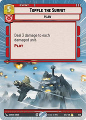 Topple the Summit - 939 - Rare (Hyperspace Foil) - Secrets of Power