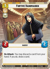 Furtive Handmaiden - 953 - Special (Hyperspace Foil) - Secrets of Power