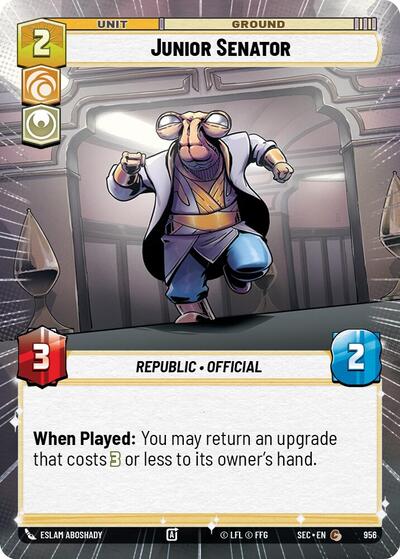 Junior Senator - 956 - Common (Hyperspace Foil) - Secrets of Power