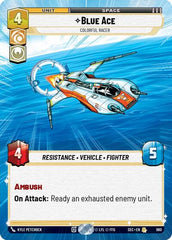 Blue Ace - Colorful Racer - 960 - Rare (Hyperspace Foil) - Secrets of Power
