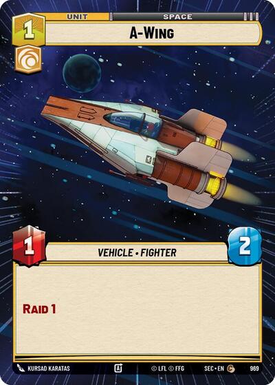 A-Wing - 969 - Common (Hyperspace Foil) - Secrets of Power