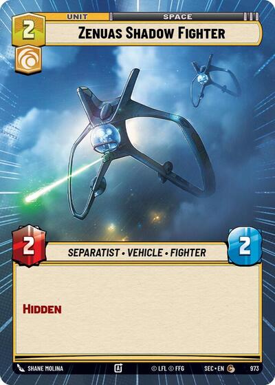 Zenuas Shadow Fighter - 973 - Common (Hyperspace Foil) - Secrets of Power