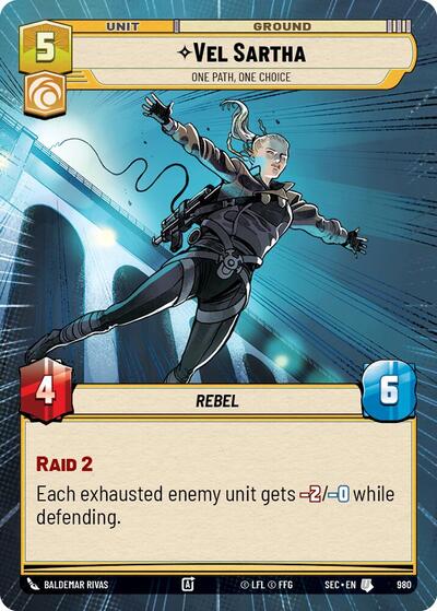 Vel Sartha - One Path, One Choice - 980 - Uncommon (Hyperspace Foil) - Secrets of Power