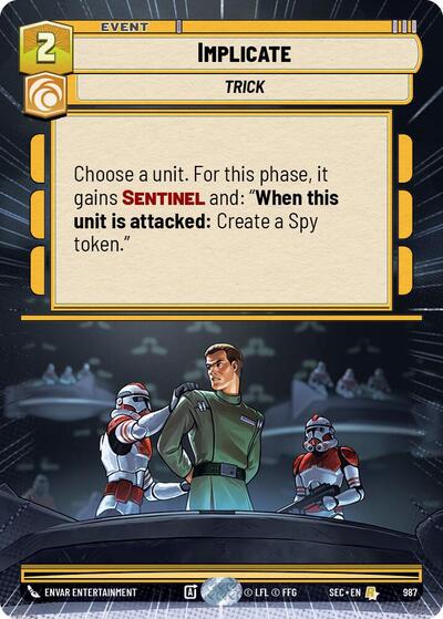 Implicate - 987 - Rare (Hyperspace Foil) - Secrets of Power