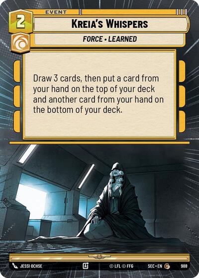 Kreia's Whispers - 988 - Common (Hyperspace Foil) - Secrets of Power