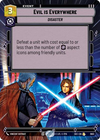 Evil is Everywhere - 1003 - Rare (Hyperspace Foil) - Secrets of Power