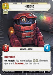 B2EMO - That's Two Lies - 1004 - Uncommon (Hyperspace Foil) - Secrets of Power