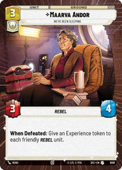 Maarva Andor - We've Been Sleeping - 1008 - Uncommon (Hyperspace Foil) - Secrets of Power