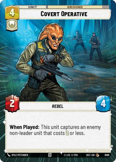 Covert Operative - 1009 - Common (Hyperspace Foil) - Secrets of Power