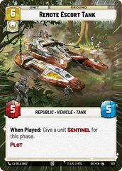 Remote Escort Tank - 1011 - Common (Hyperspace Foil) - Secrets of Power