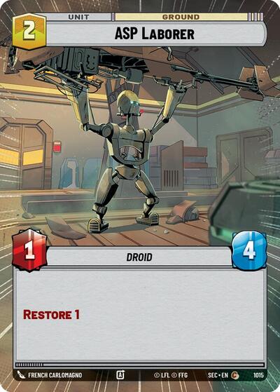 ASP Laborer - 1015 - Common (Hyperspace Foil) - Secrets of Power