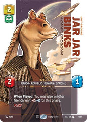 Jar Jar Binks - Mesa Propose - 1057 - Uncommon (Prestige) - Secrets of Power