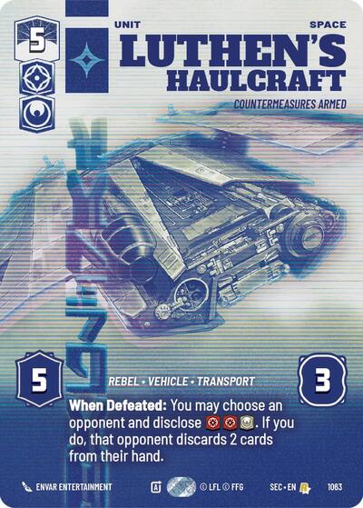 Luthen's Haulcraft - Countermeasures Armed - 1063 - Rare (Prestige) - Secrets of Power