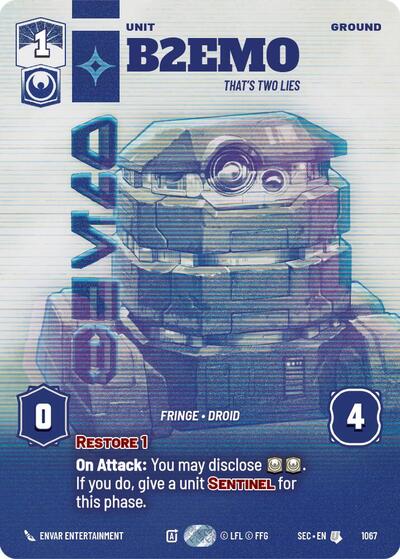 B2EMO - That's Two Lies - 1067 - Uncommon (Prestige) - Secrets of Power