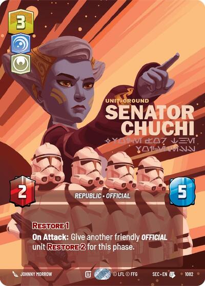 Senator Chuchi - Voice for the Voiceless - 1082 - Uncommon (Prestige Foil) - Secrets of Power