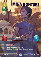 Mina Bonteri - Stop This War - 1083 - Uncommon (Prestige Foil) - Secrets of Power