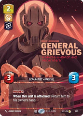 General Grievous - Scuttling to Safety - 1095 - Rare (Prestige Foil) - Secrets of Power