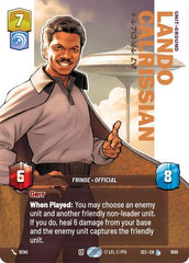 Lando Calrissian - Trust Me - 1098 - Legendary (Prestige Foil) - Secrets of Power