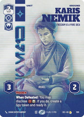Karis Nemik - Freedom is a Pure Idea - 1105 - Rare (Prestige Foil) - Secrets of Power
